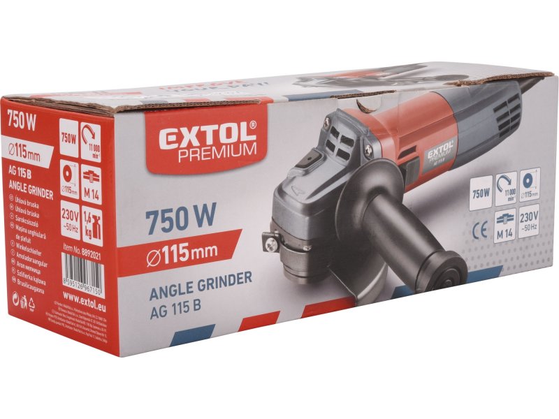 АГОЛНА БРУСИЛКА 750W, 115MM, EXTOL PREMIUM, AG 115 B